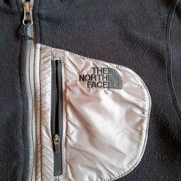 North Face Women's Fleece Jacket Black Gray Size XS - Picture 2 of 3